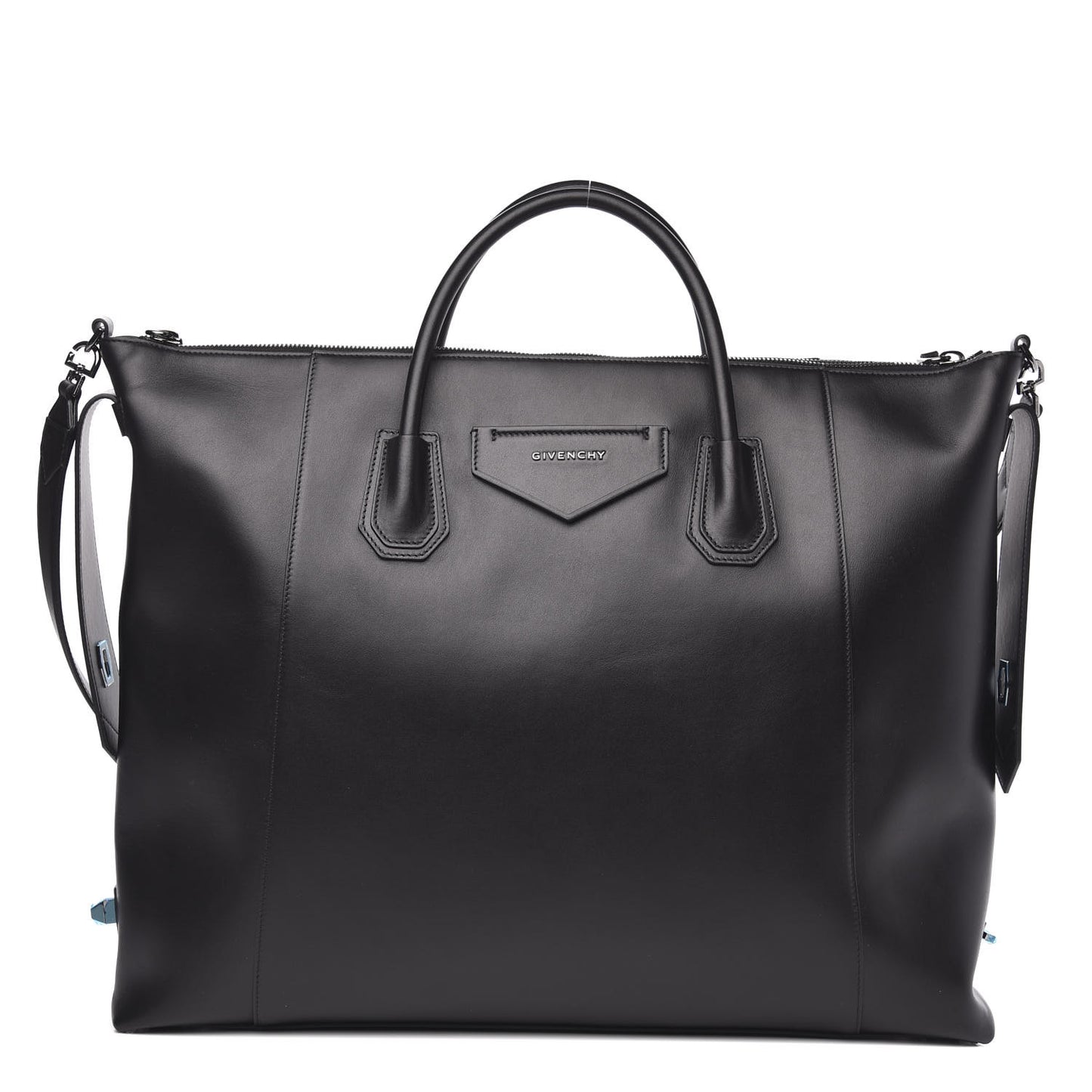 Smooth Calfskin Large Soft Antigona Black