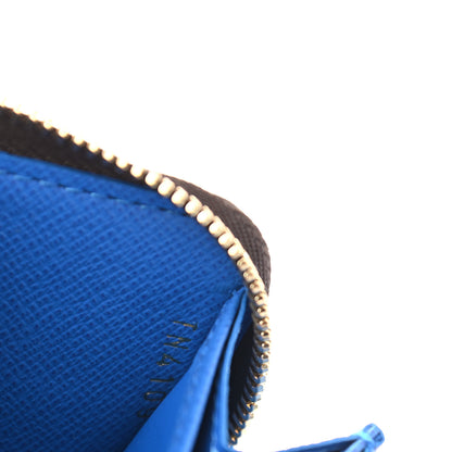 Louis Vuitton Damier Ebene 2019 Christmas Animation Zippy Coin Purse Blue 7 of 7