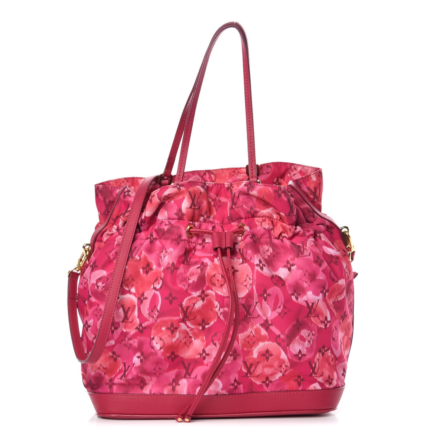 Nylon Monogram Ikat Noefull MM Rose Indien