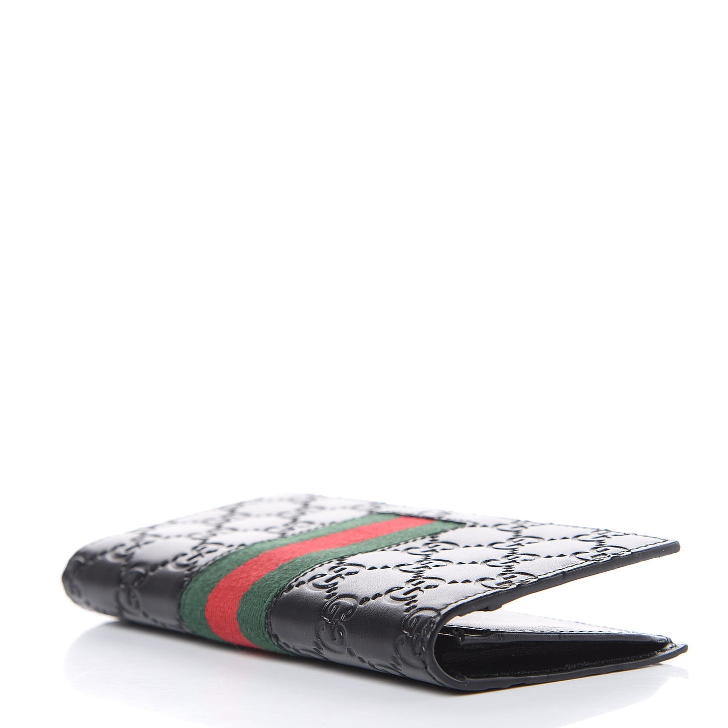 Guccissima Signature Web New Web Long Wallet Black