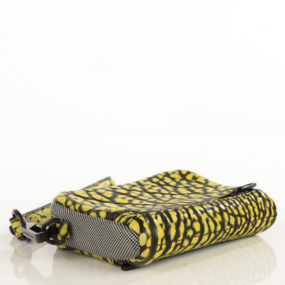 Alexander Wang Pebbled Lambskin Large Fumo Clutch Yellow 4 of 7