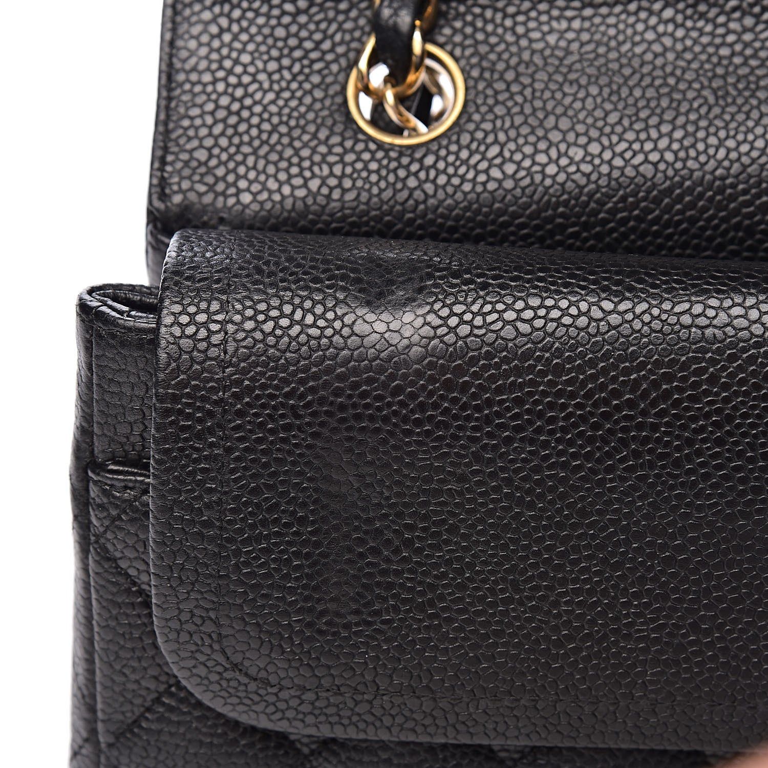 Chanel Caviar Quilted Medium Double Flap Black 10 of 13