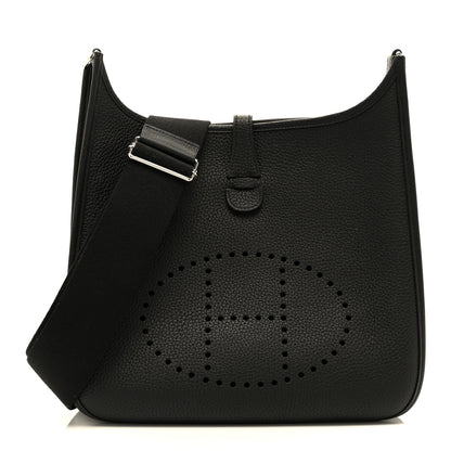 Hermes Taurillon Clemence Evelyne III PM Black 1 of 10