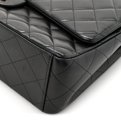 Chanel Lambskin Quilted Maxi Double Flap Black 11 of 12
