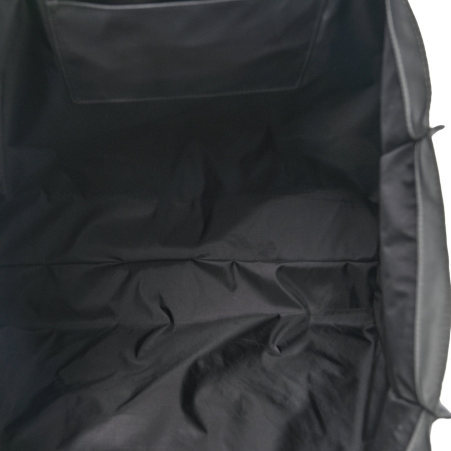 Nylon Logo Trench Tote Bag Charcoal Grey