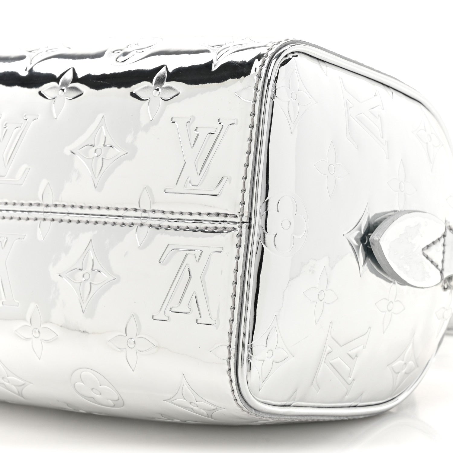 Louis Vuitton Monogram Miroir Speedy Bandouliere 20 Silver 8 of 9