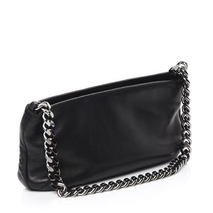 Chanel Calfskin Chain Stitch Clutch Black 3 of 10