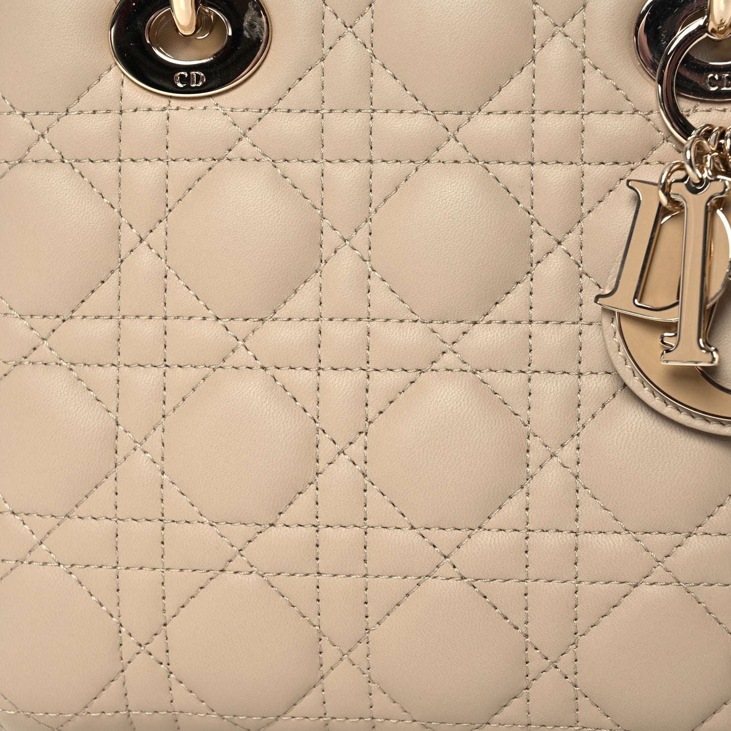Lambskin Cannage Small My ABCDior Lady Dior Beige