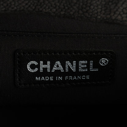 Chanel Iridescent Caviar Quilted Small Boy Flap Dark Grey 6 of 8
