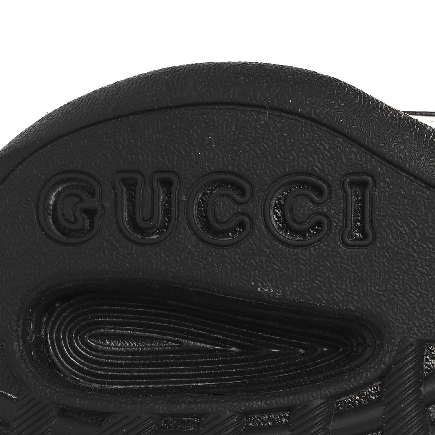 Gucci Tela Retino Mesh Crystal Suede GG Monogram Womens Gucci Run Sneakers 36.5 Black Silver 8 of 11