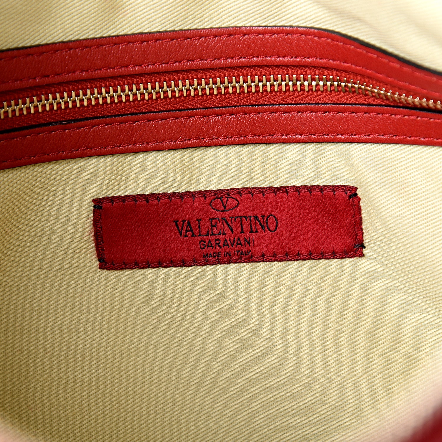 Valentino Garavani Vitello Large Rockstud Zip Wristlet Pouch Rosso Valentino 5 of 8