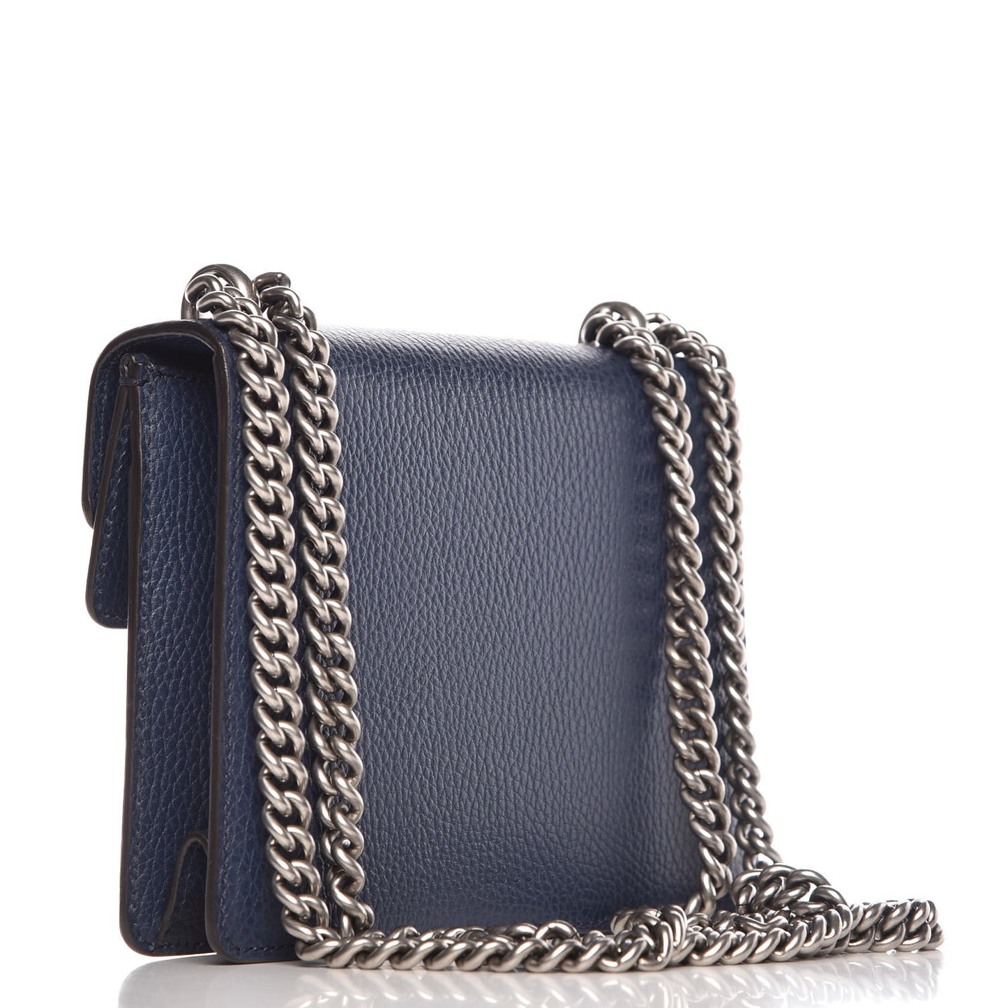 Dollar Calfskin Crystal Mini Dionysus Shoulder Bag Blue Agata Montana Sapphire