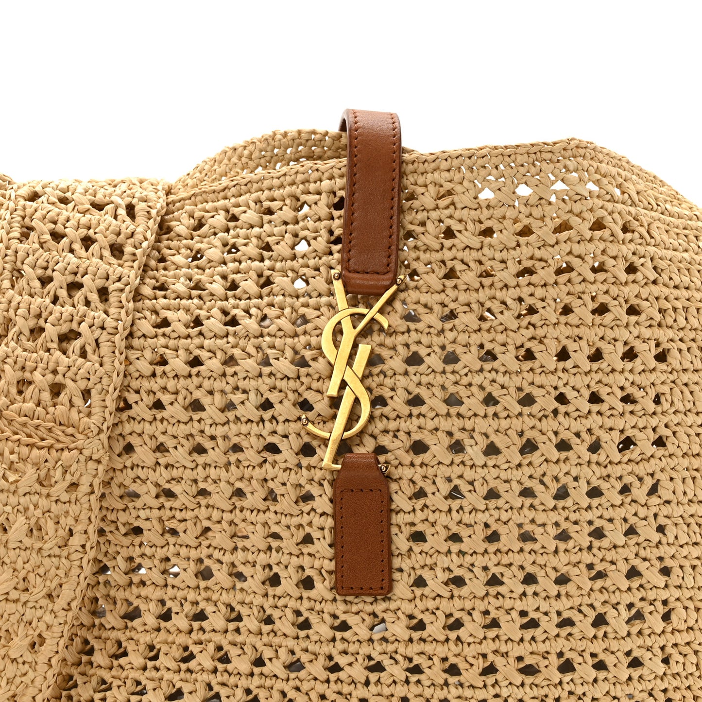 Raffia Monogram Hobo Naturale
