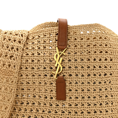 Saint Laurent Raffia Monogram Hobo Naturale 8 of 13