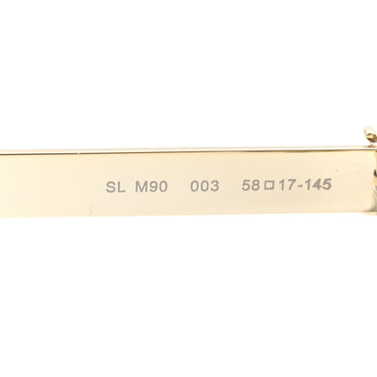 Saint Laurent Metal SL M90 Cat Eye Sunglasses Gold 6 of 7