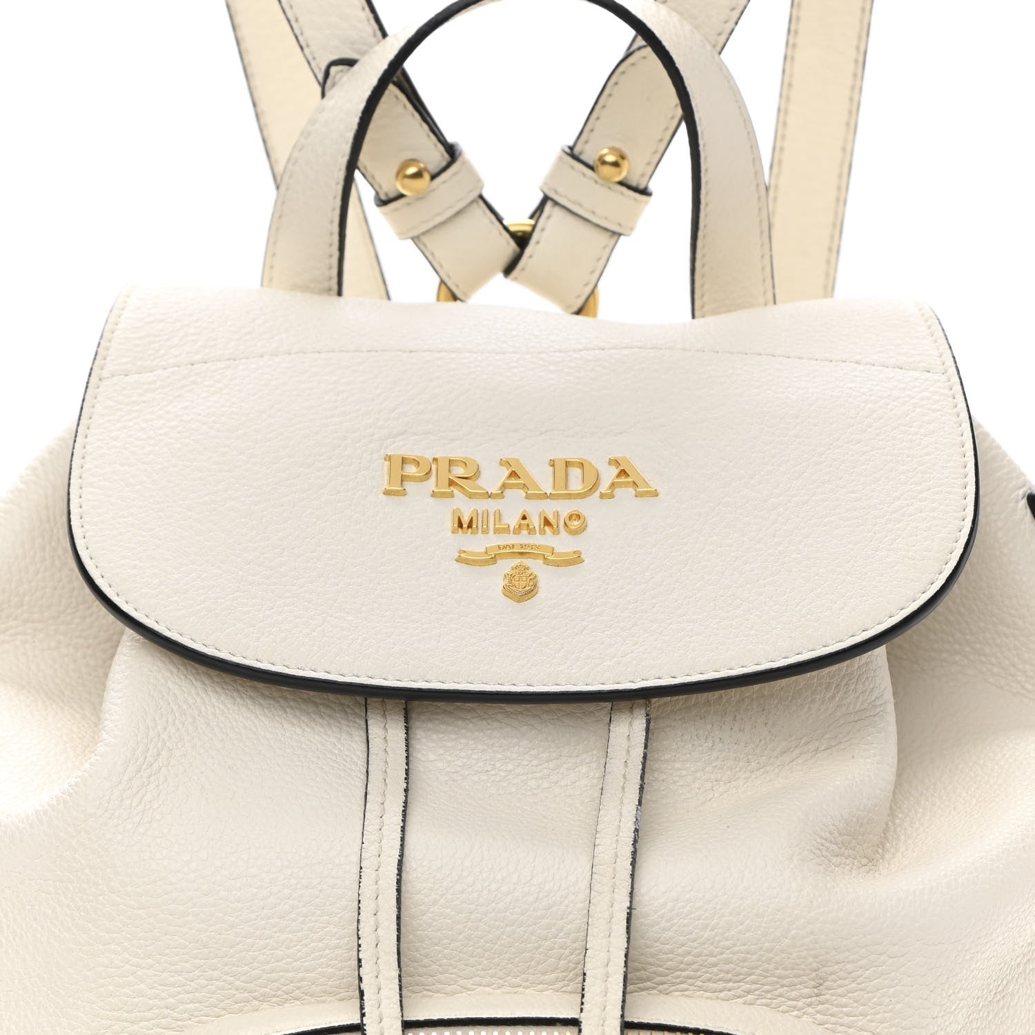 Prada Vitello Daino Backpack Talco 9 of 17