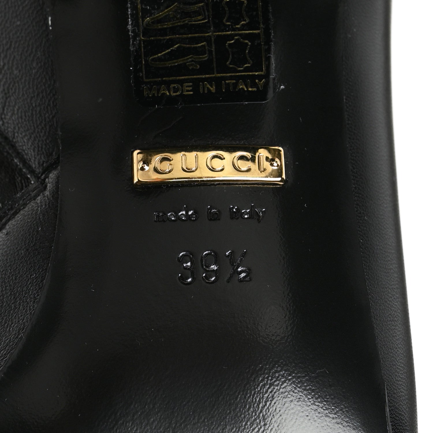 Gucci Suede Malaga Kid Knee High Bow Crystal Heel Boots 39.5 Black 6 of 6