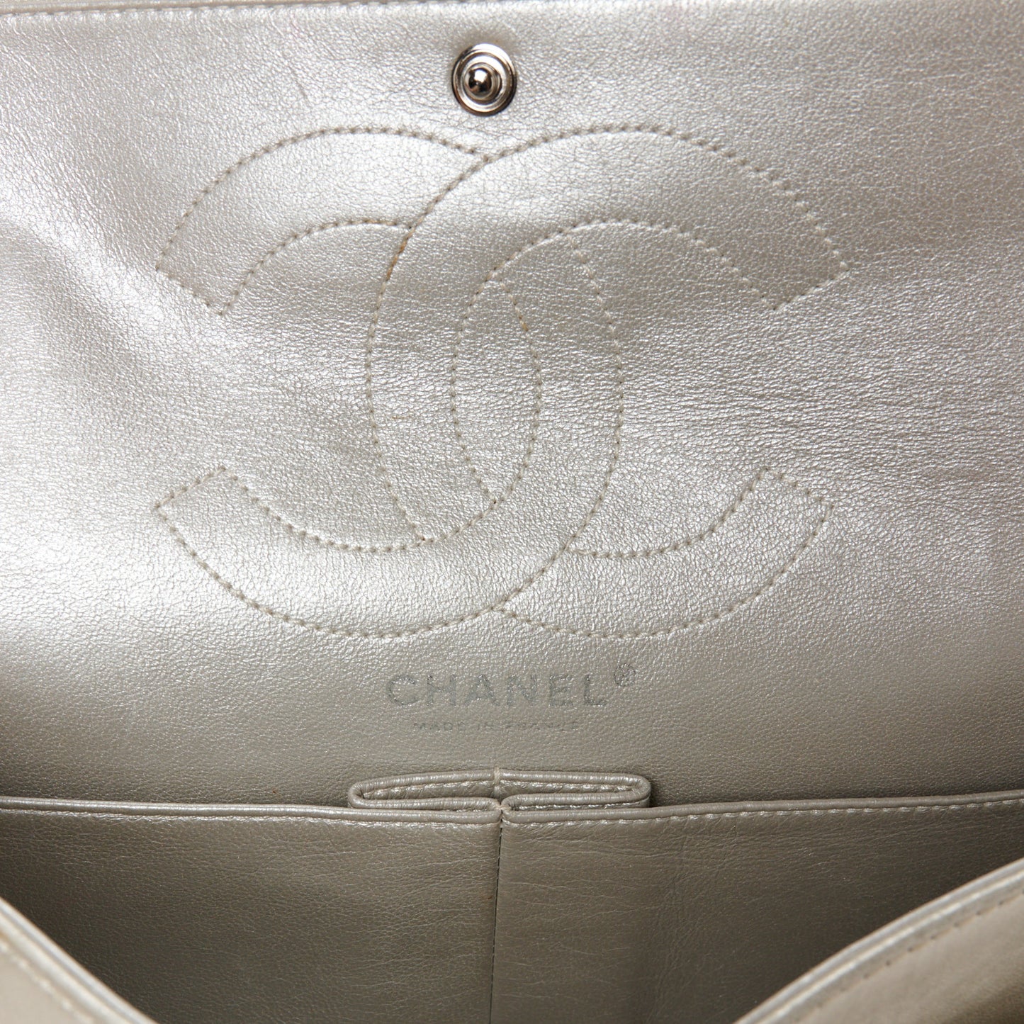 Metallic Lambskin Quilted 2.55 Reissue 226  Pale Gold