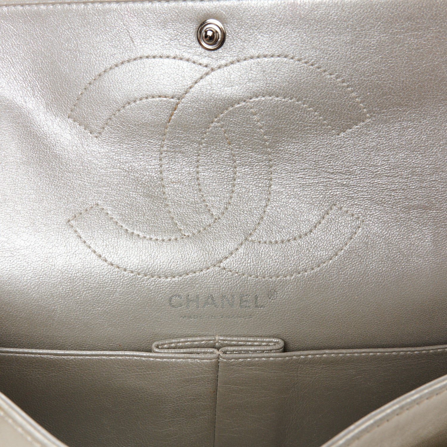 Chanel Metallic Lambskin Quilted 2.55 Reissue 226  Pale Gold 6 of 13