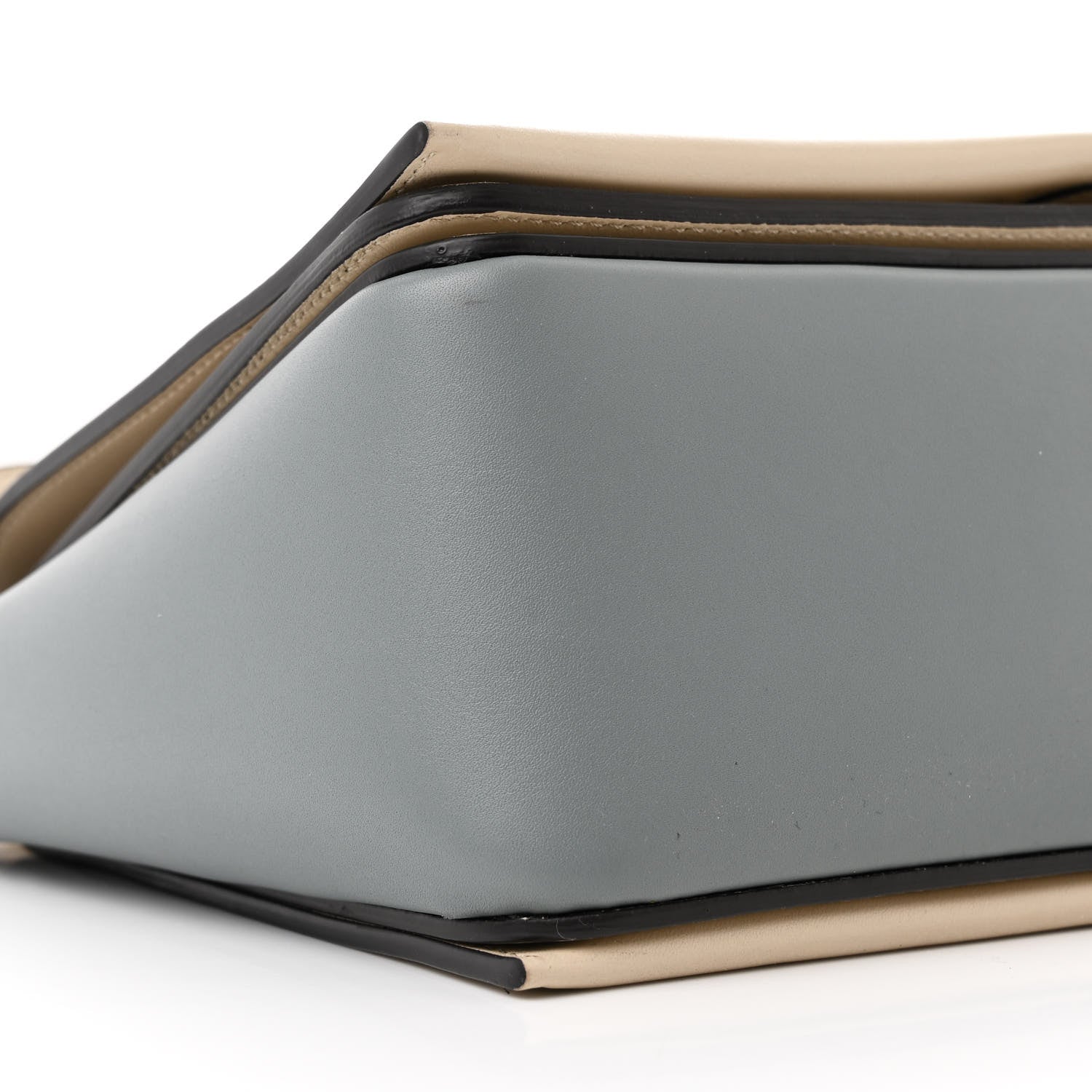 Celine Shiny Smooth Calfskin Medium Frame Shoulder Bag Grege Storm 9 of 12