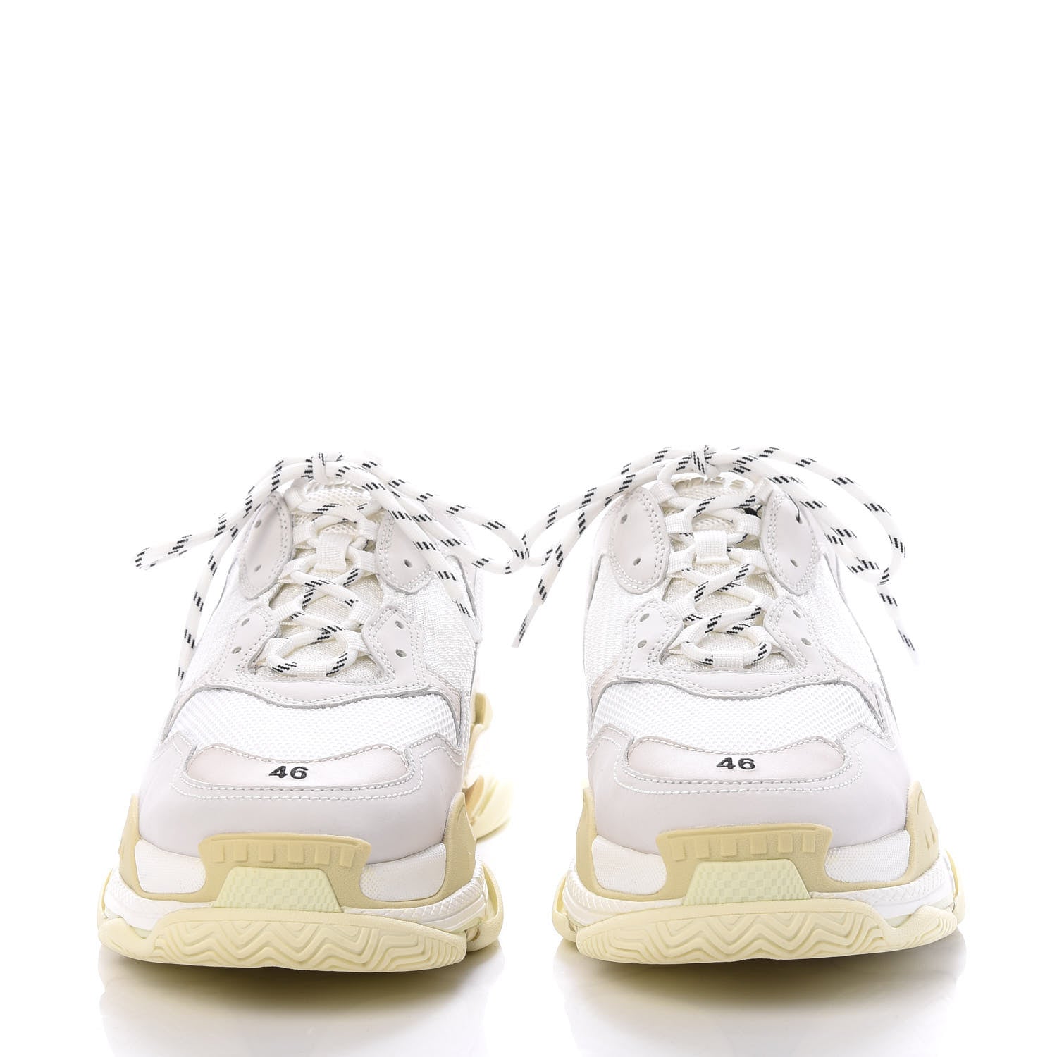 Balenciaga Fabric Mesh Mens Triple S Sneakers 46 White 2 of 9