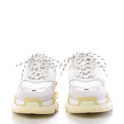 Balenciaga Fabric Mesh Mens Triple S Sneakers 46 White 2 of 9