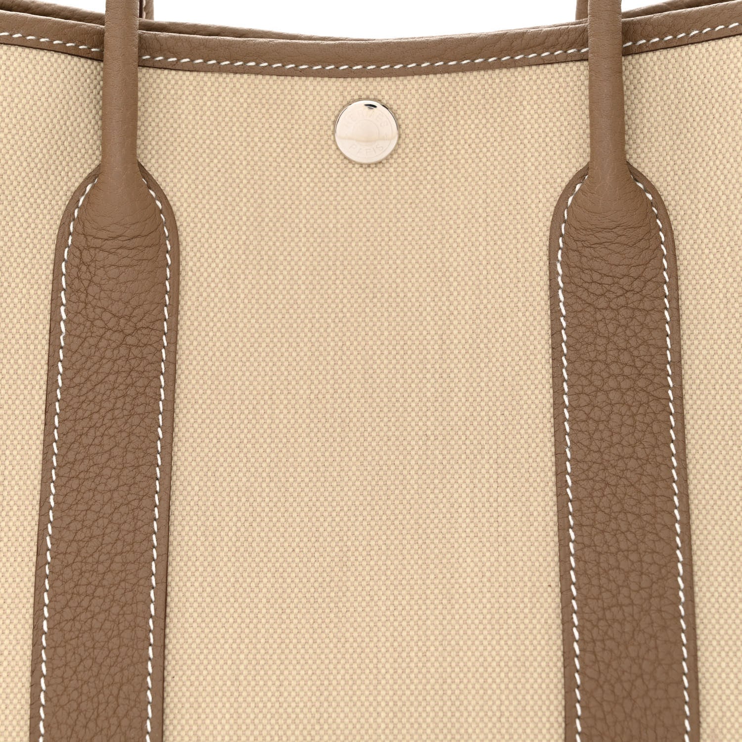 Hermes Twill D Negonda Garden Party 30 TPM Tote Beton Etoupe 8 of 10