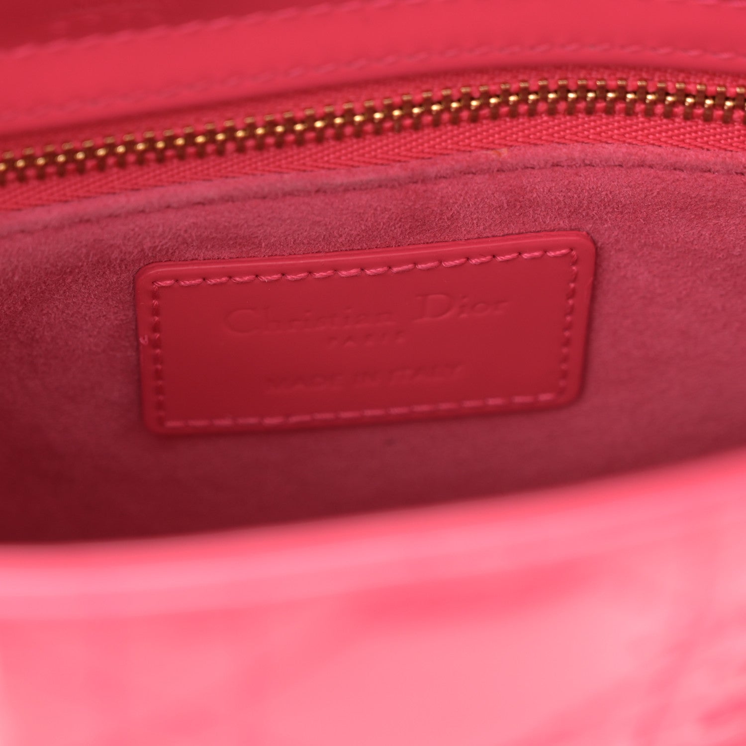 Christian Dior Patent Cannage Mini Lady Dior Pink 6 of 9
