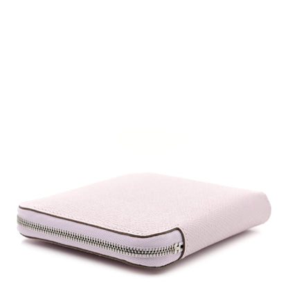 Hermes Epsom Silk'In Compact Wallet Mauve Pale Bleu Paradis Perle 4 of 8