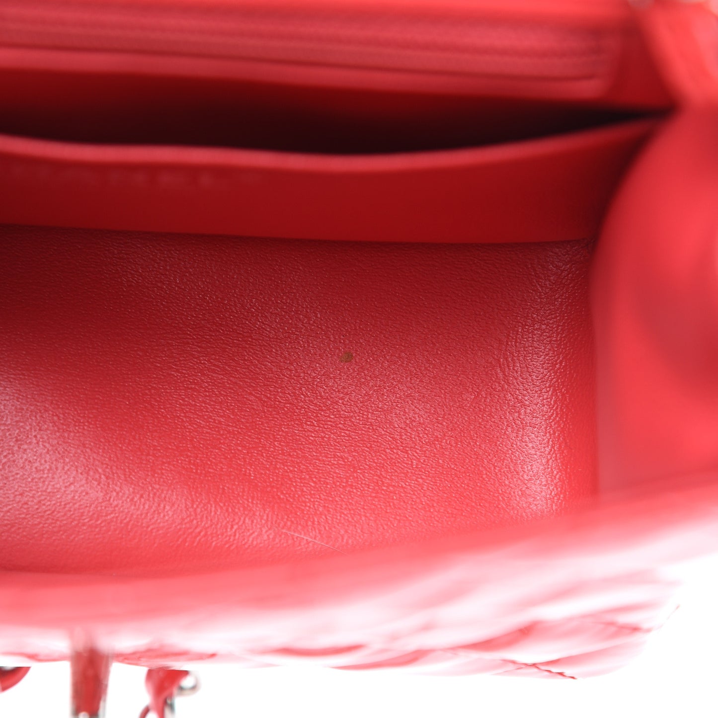 Patent Quilted Mini Square Flap Pink