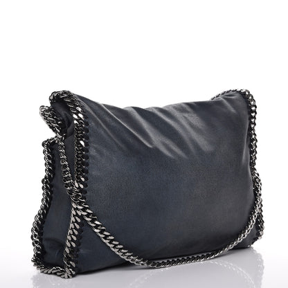 Stella McCartney Shaggy Deer Falabella Fold Over Tote Blue 4 of 7