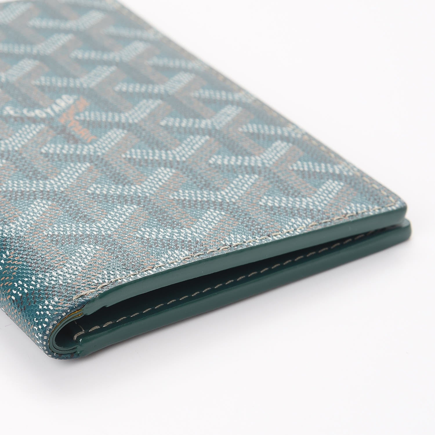 Goyard Goyardine Moliere Wallet Green 10 of 11