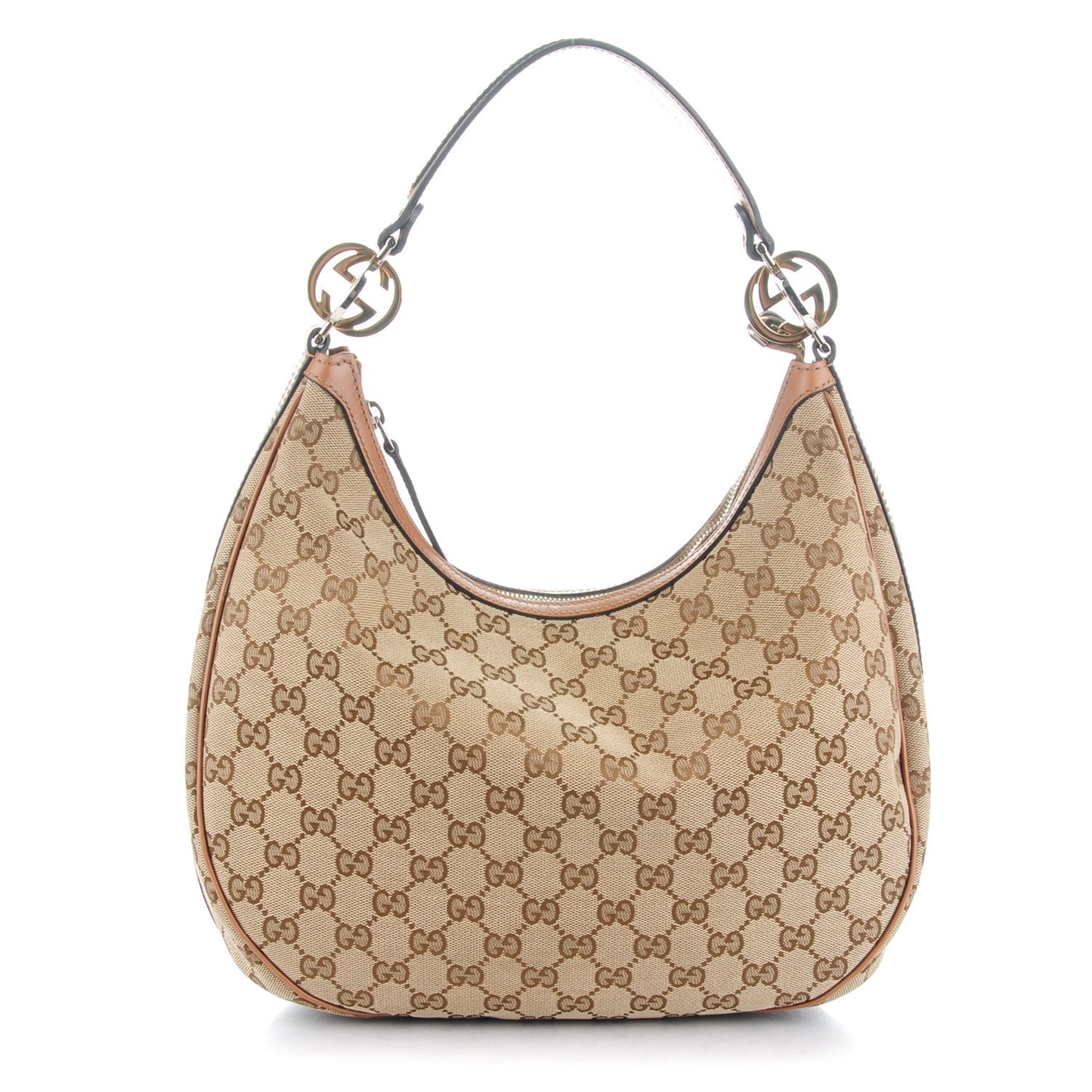 Monogram Medium GG Twins Hobo Tan