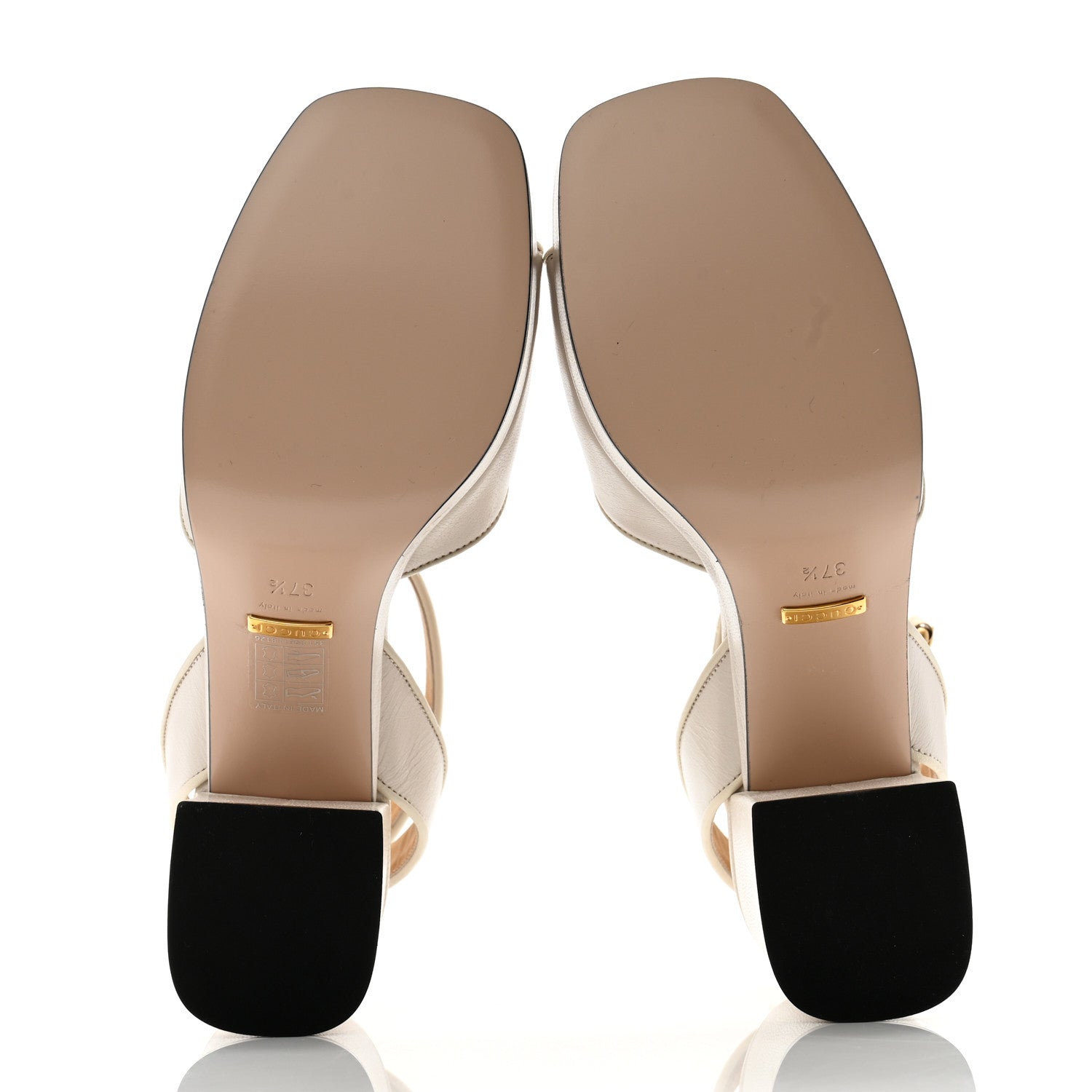 Gucci Quentin Granada Kid Horsebit 25/60mm Platform Sandals 37.5 Mystic White 5 of 9
