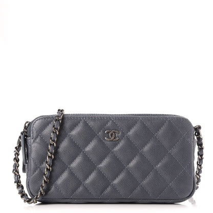 Chanel Caviar Quilted Small Clutch With Chain Grey 1 of 11