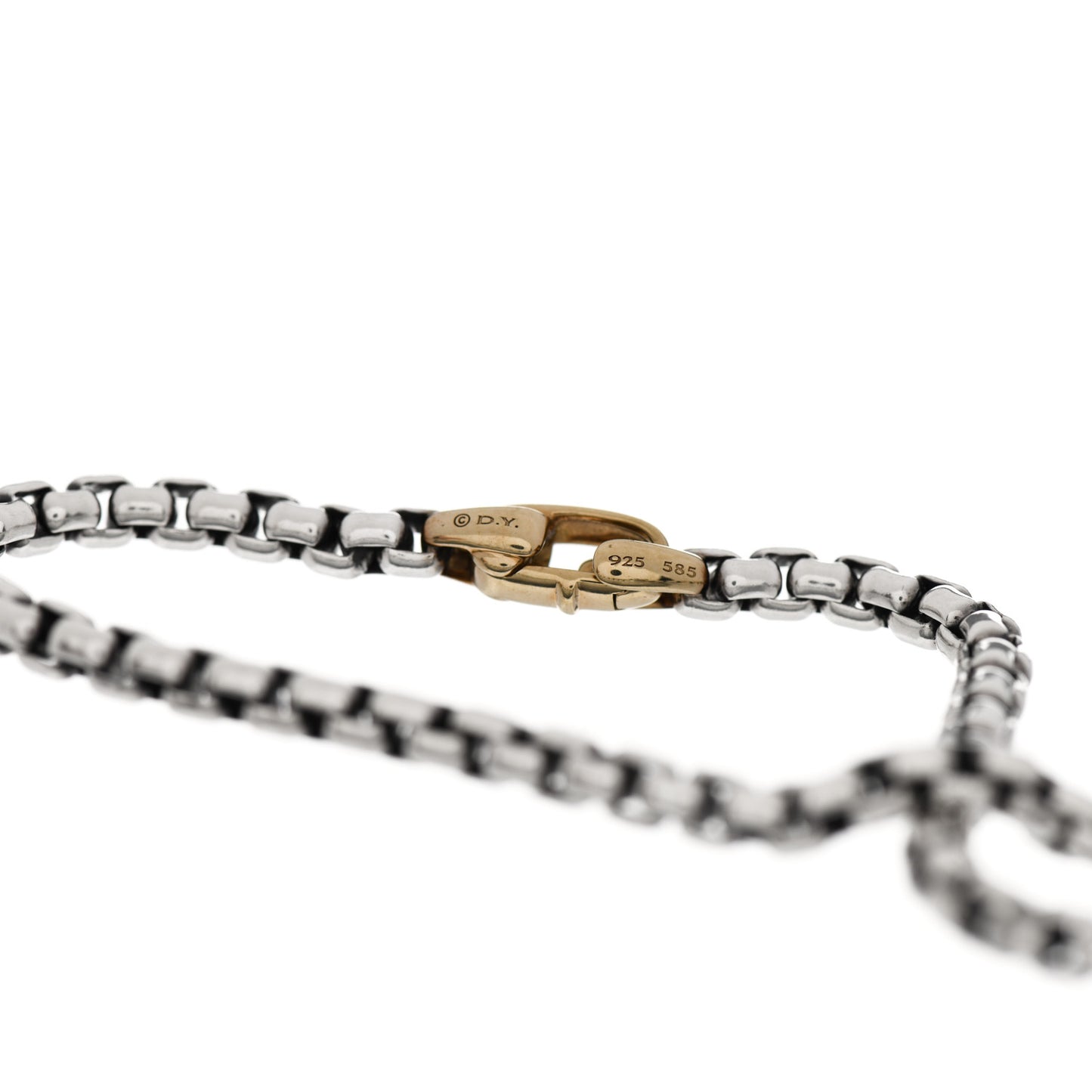 Sterling Silver 14K Yellow Gold 4mm Bel Aire Chain Bracelet