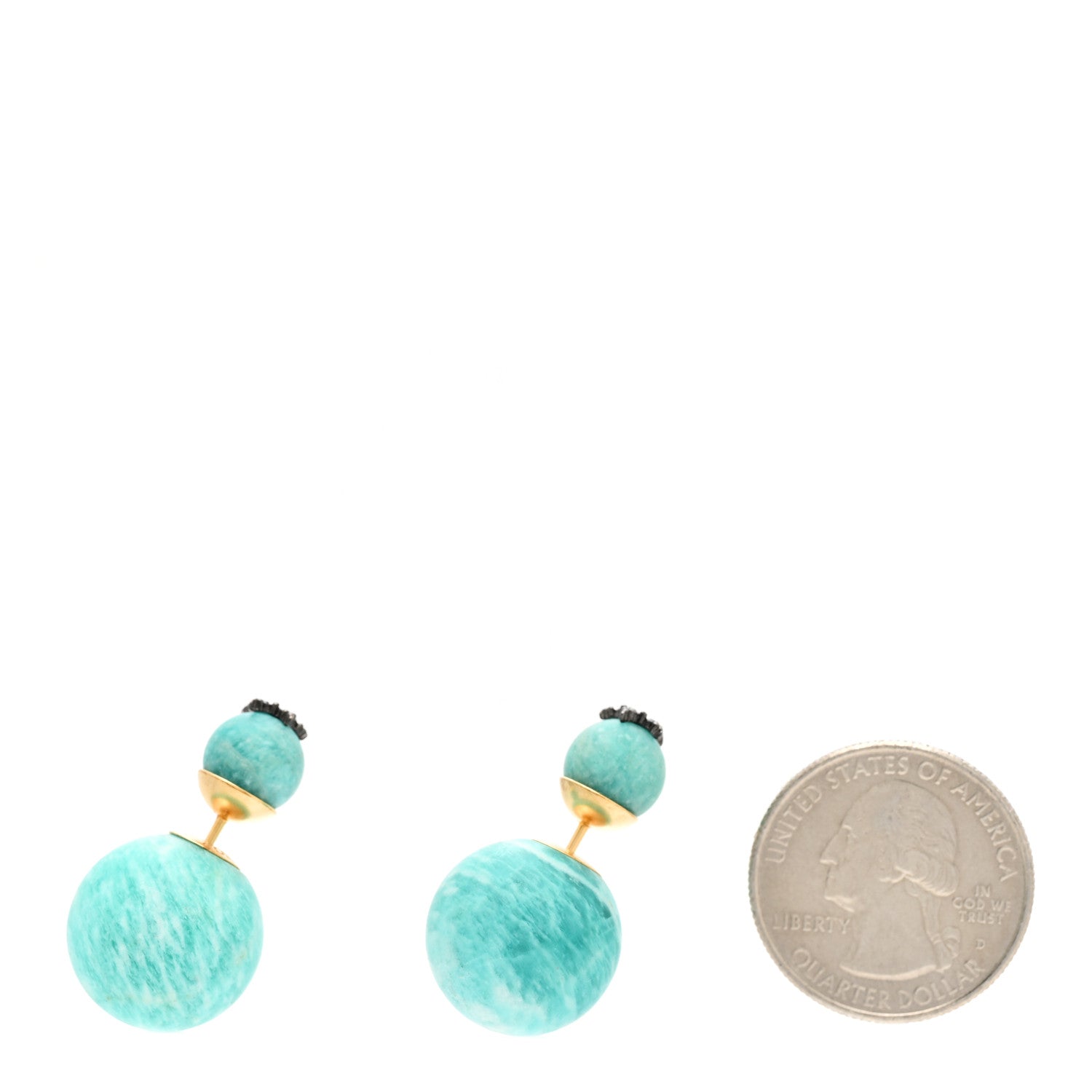 Christian Dior Crystal Star Mise En Dior Tribal Earrings Green 2 of 5