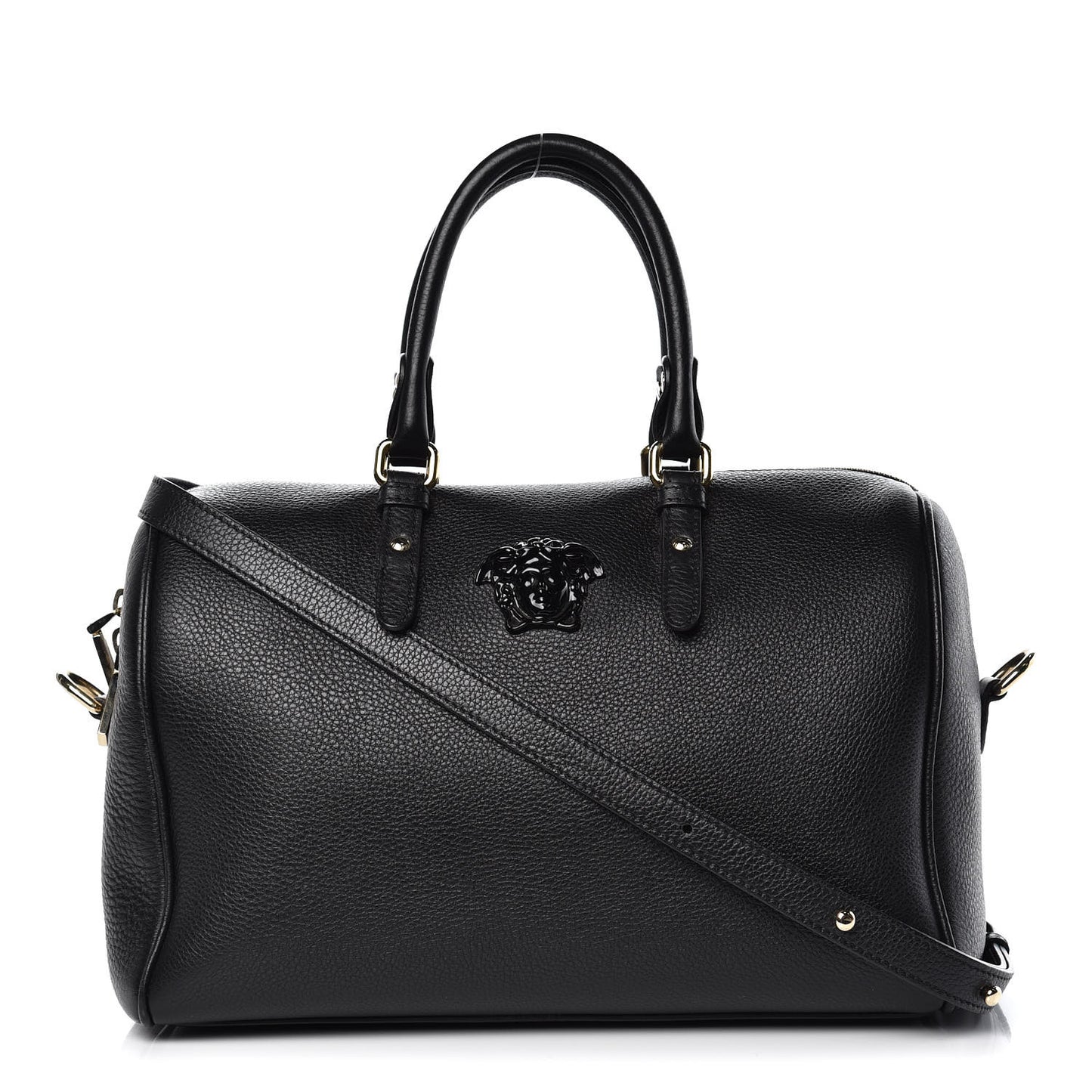 Calfskin Palazzo Duffle Bag Black