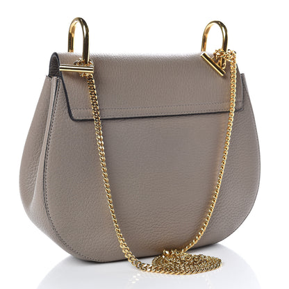 Chloe Grained Lambskin Drew Shoulder Bag Motty Grey 3 of 10