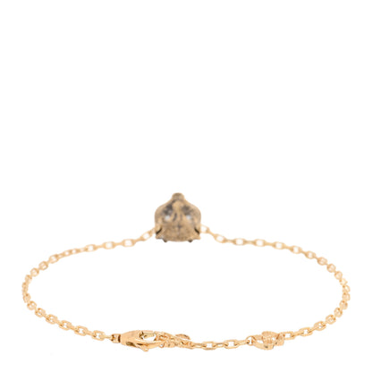 Gucci 18K Yellow Gold Diamond Pink Opal Le Marche des Merveilles Feline Bracelet 3 of 5