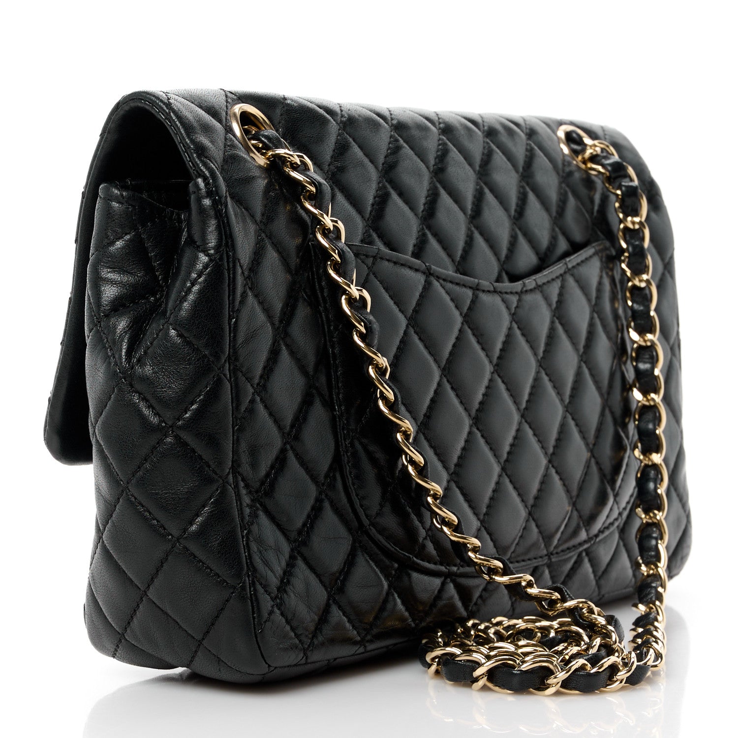 Chanel Lambskin Quilted Valentine Charms Medium Single Flap Black 3 of 12