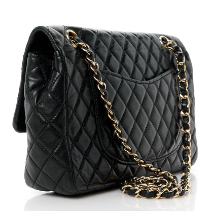 Chanel Lambskin Quilted Valentine Charms Medium Single Flap Black 3 of 12