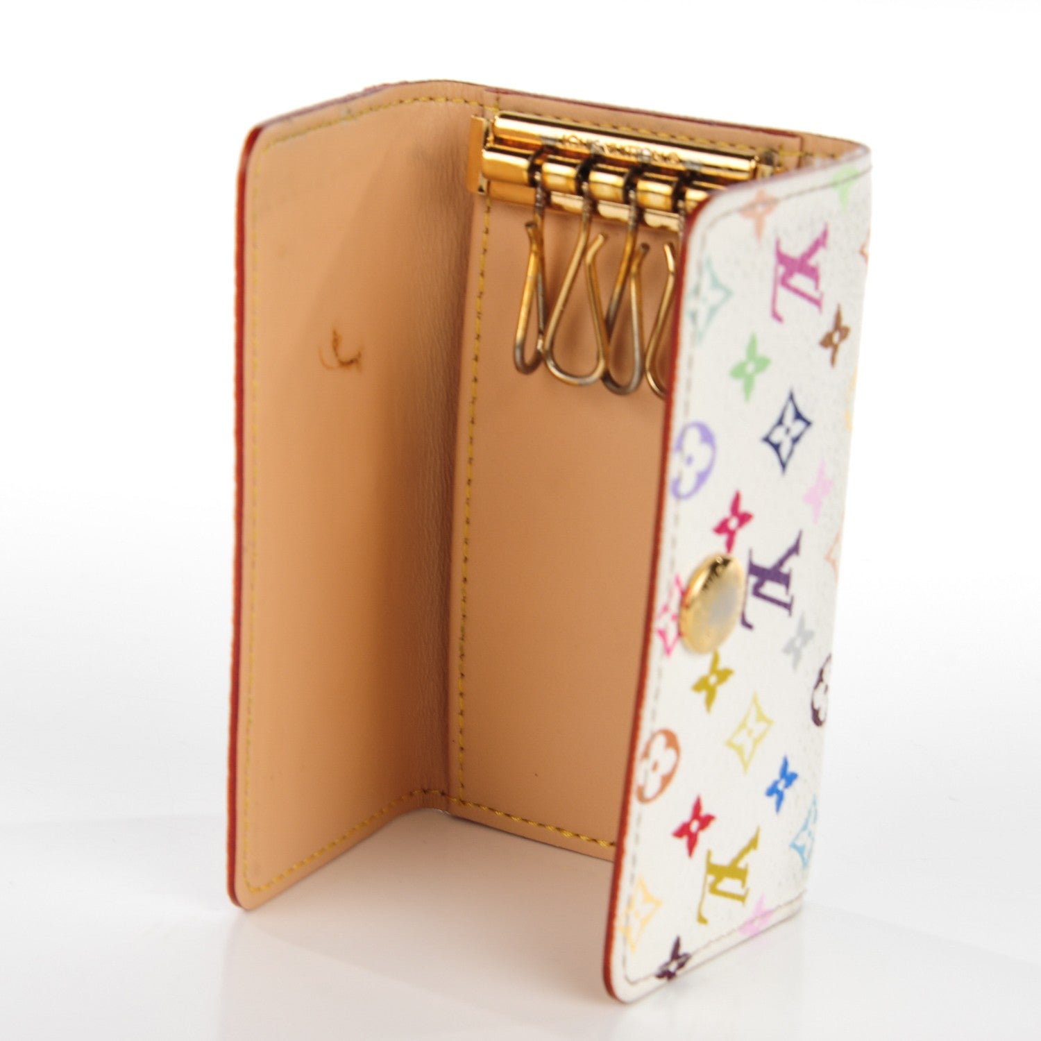 Louis Vuitton Monogram Multicolor Multicles 4 Key Holder White 5 of 8