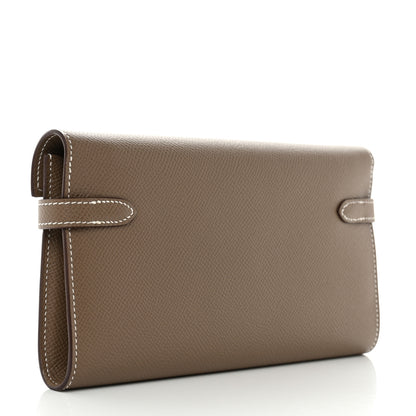Hermes Epsom Kelly Longue Wallet Etoupe 3 of 15
