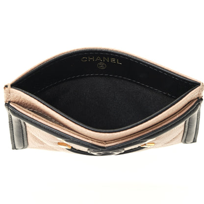 Chanel Caviar Quilted Filigree Card Holder Beige Black 8 of 10