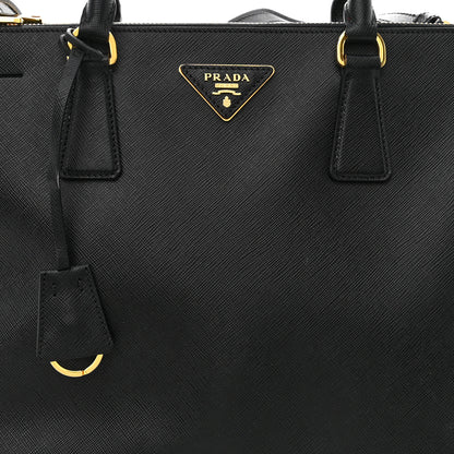 Prada Saffiano Medium Galleria Double Zip Tote Black 11 of 14