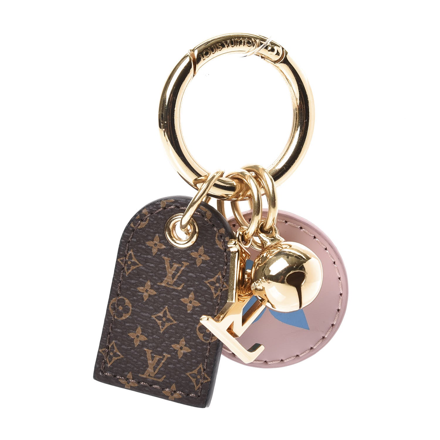 Louis Vuitton Monogram Fetish Lug Tag Bag Charm Brown 1 of 4