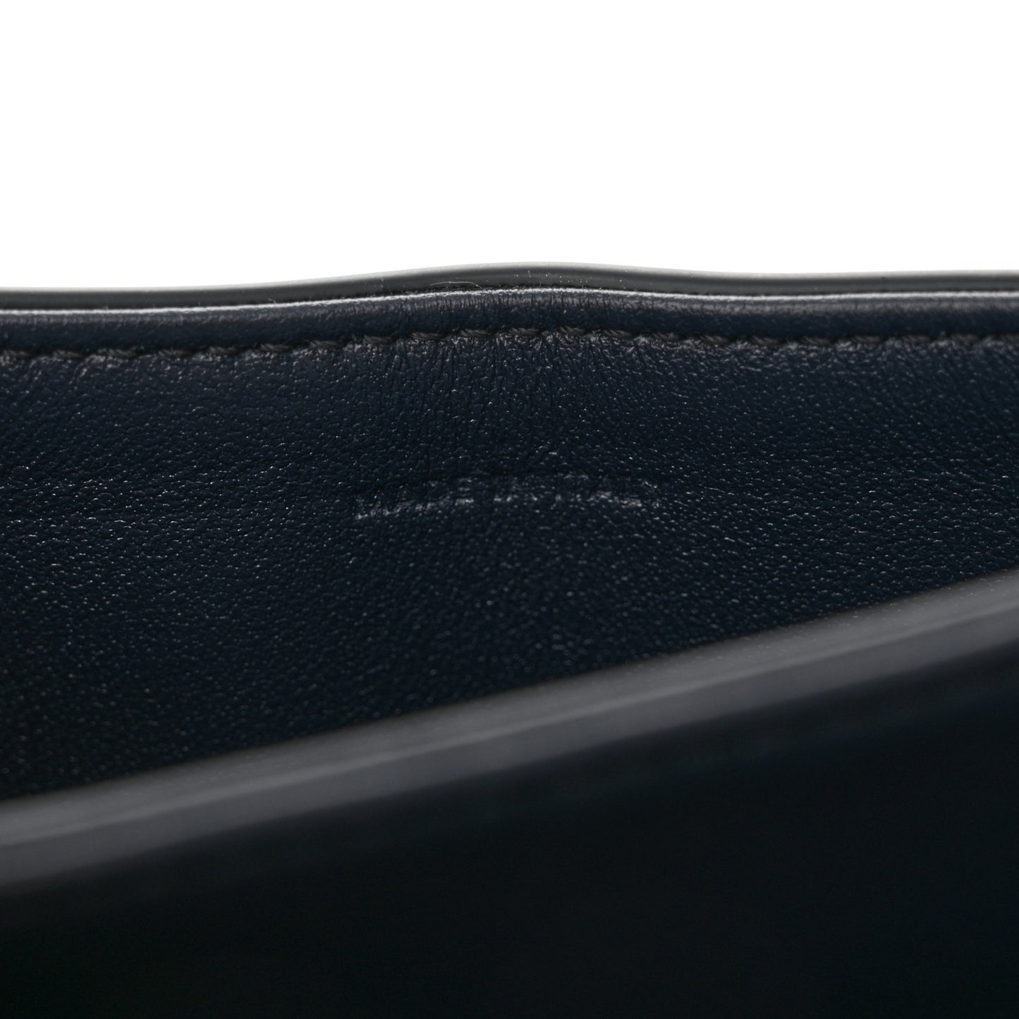 Shiny Calfskin Teen Besace Navy Blue