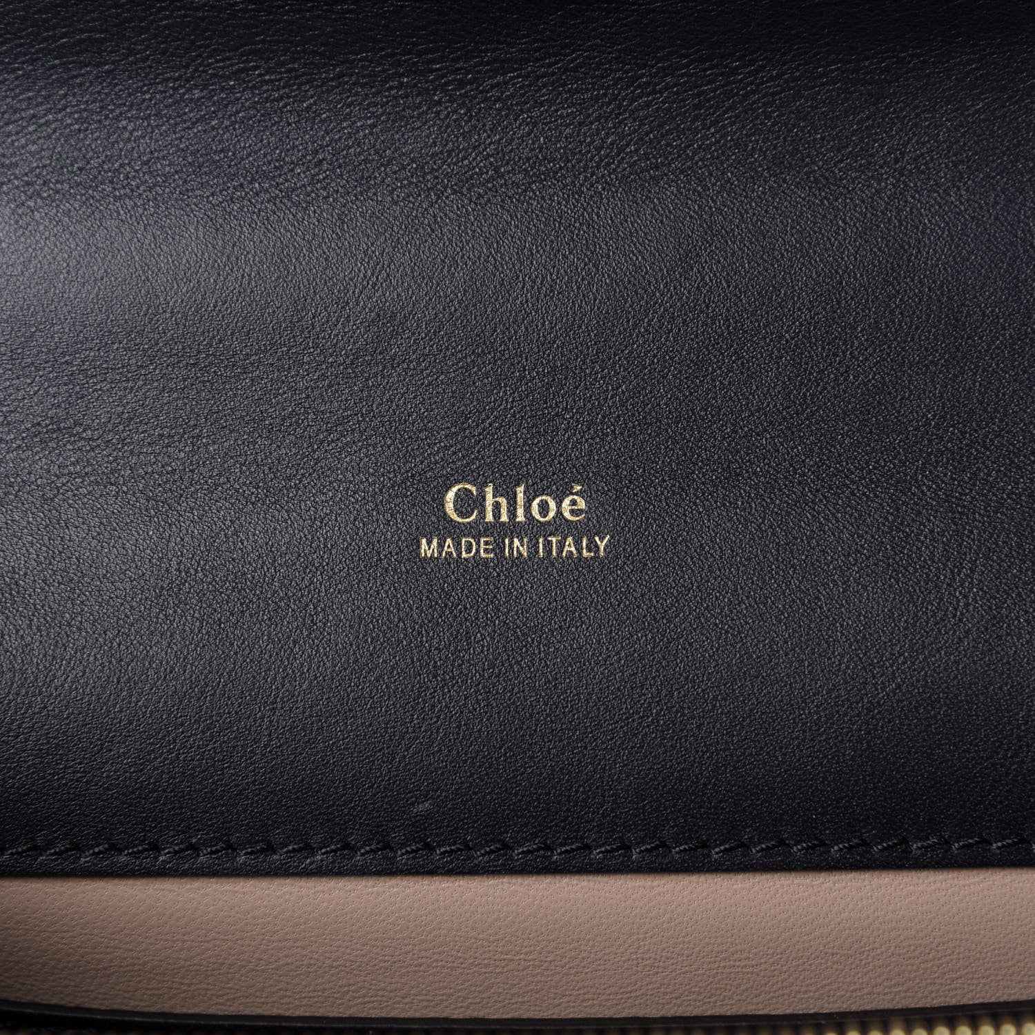 Chloe Calfskin Crocodile Embossed Aby Chain Shoulder Bag Full Blue 8 of 9