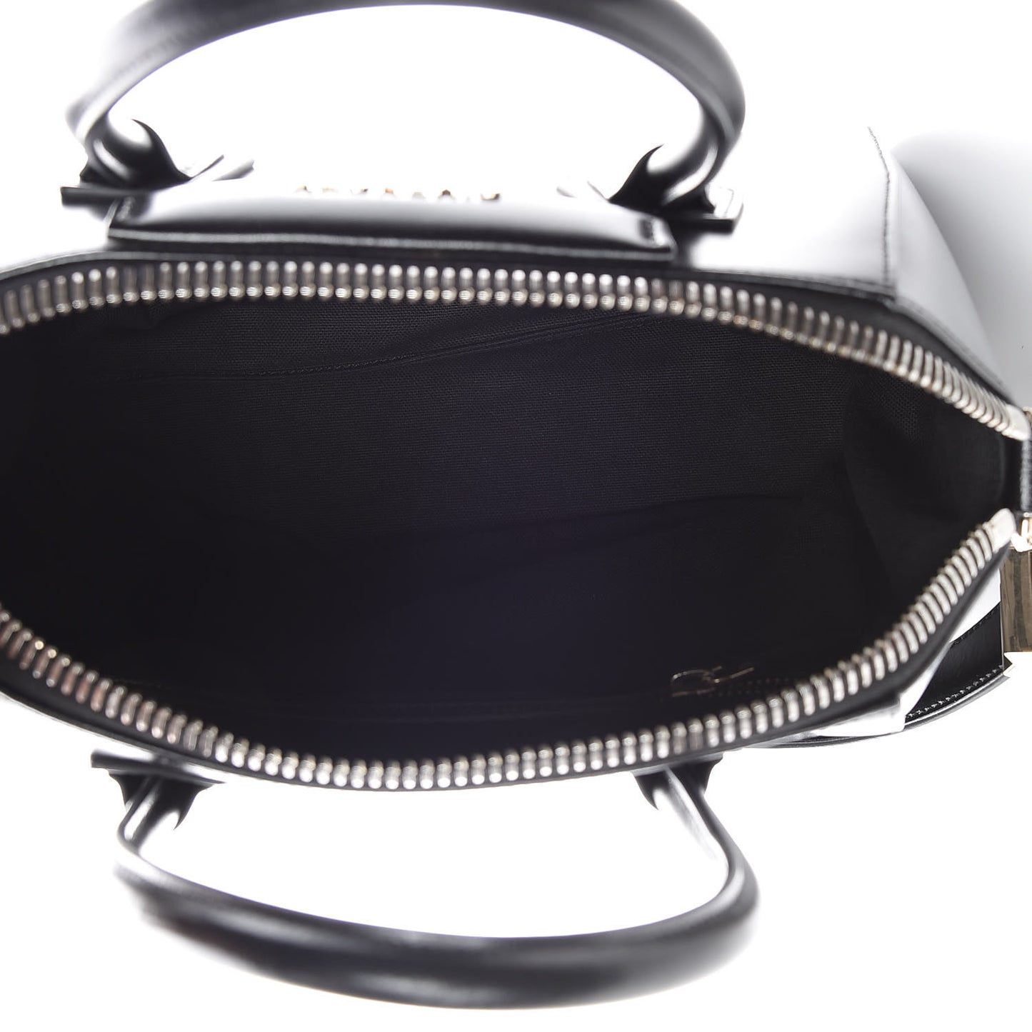 Shiny Lord Calfskin Small Antigona Black